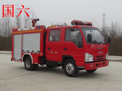 國六五十鈴水罐消防車（藍牌）